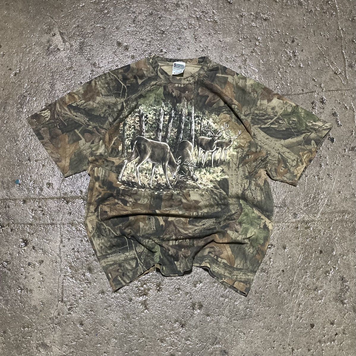 Pre-owned Camo X Carhartt Crazy Vintage Y2k Camo Carhartt Style Hunting Skater Tee