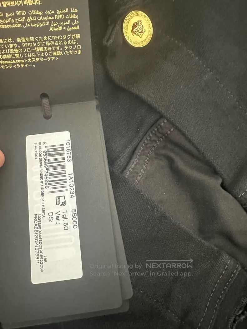 Versace Versace Black denim jacket Size US M / EU 48-50 / 2 - 6 Thumbnail