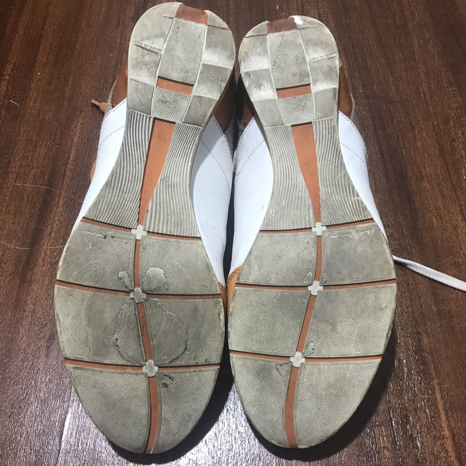 Salvatore Ferragamo Salvatore Ferragamo Sneaker leather Shoes Made Italy orange Size US 10 / EU 43 - 9 Thumbnail