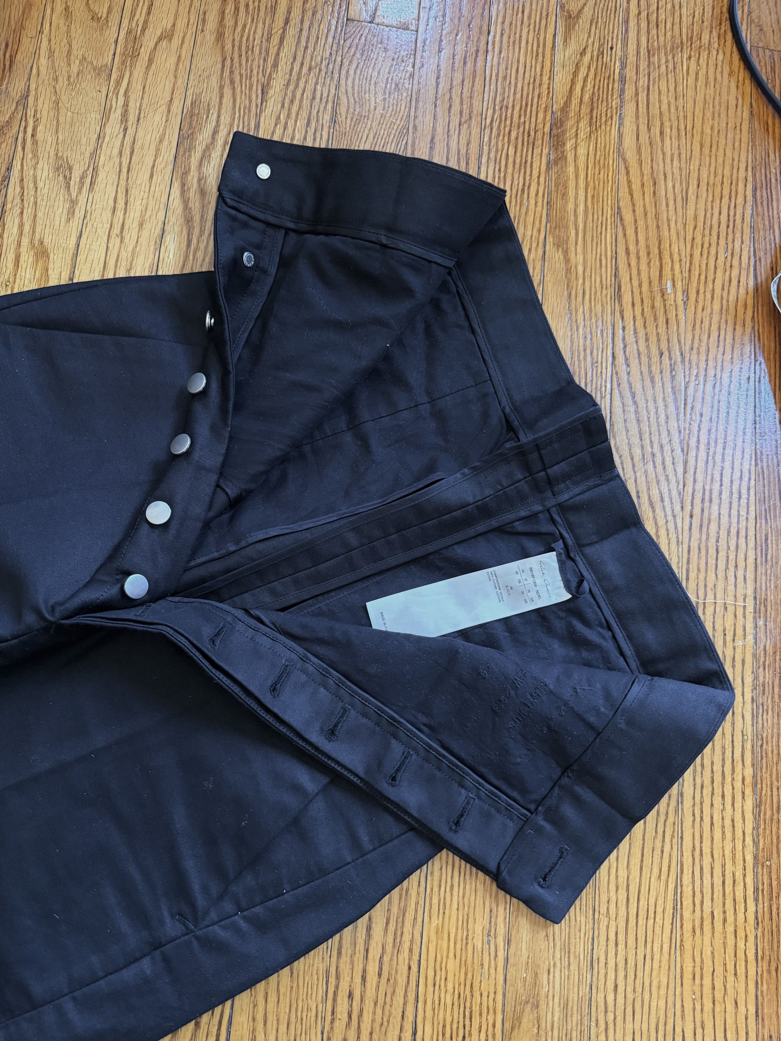 Rick Owens SS18 Dirt runway cropped high-waist pants Size US 36 / EU 52 - 4 Thumbnail