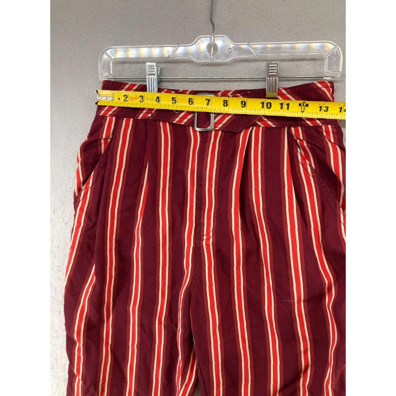 Free People Free People Pants 4 Red Stripe Jogger Boho Pockets Womens Size 27" / US 4 / IT 40 - 2 Thumbnail