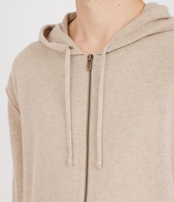 Maison Margiela o1bcso1str0526 Wool & Cashmere Zip Hoodie in Beige Size US M / EU 48-50 / 2 - 5 Thumbnail
