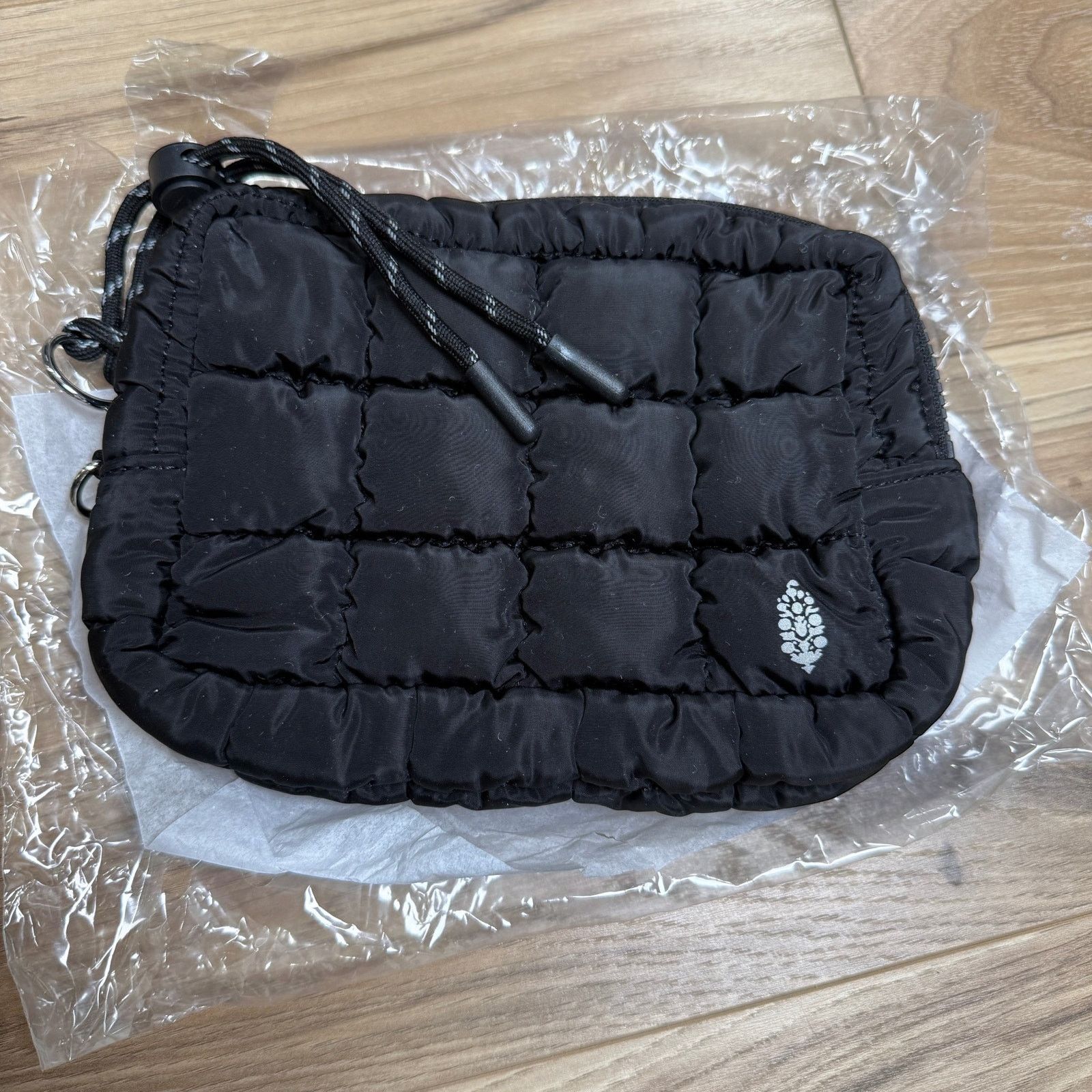 Free People FP Movement Quilted Mini Case Zip Pouch Bag | Black Size ONE SIZE - 9 Thumbnail