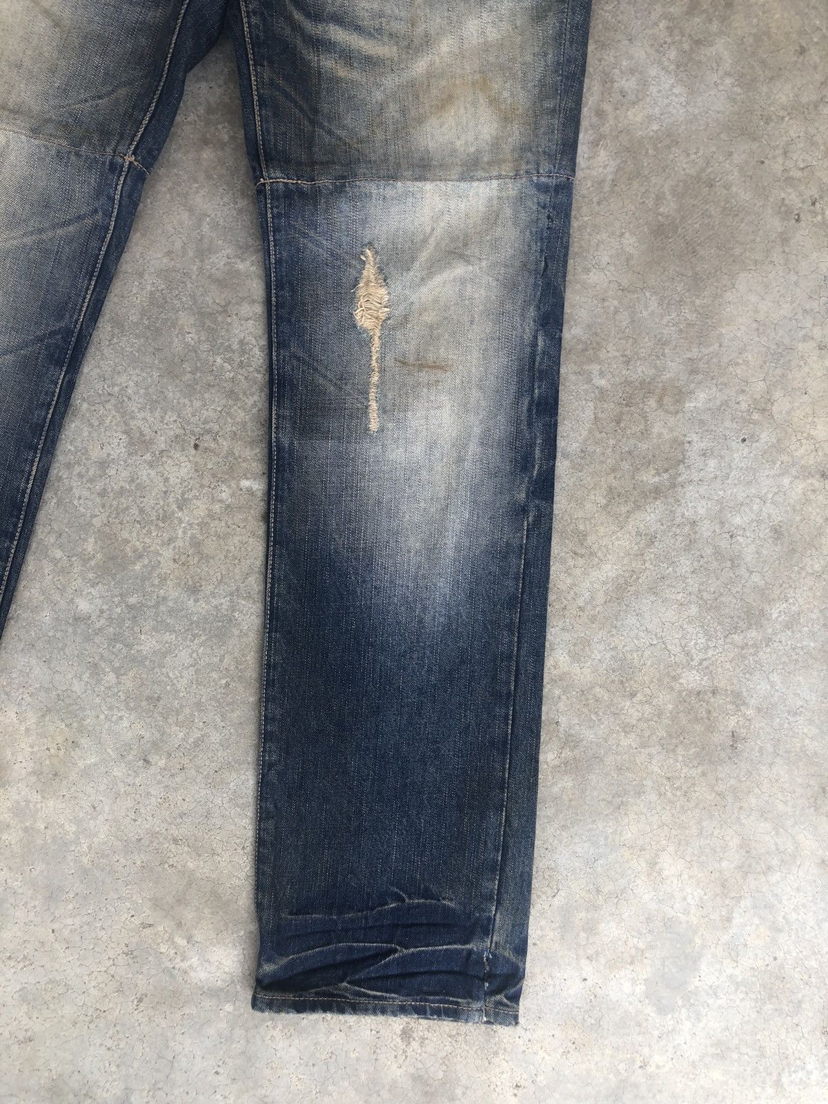 PPFM PPFM Double Waist Distressed Jeans Size US 32 / EU 48 - 7 Thumbnail