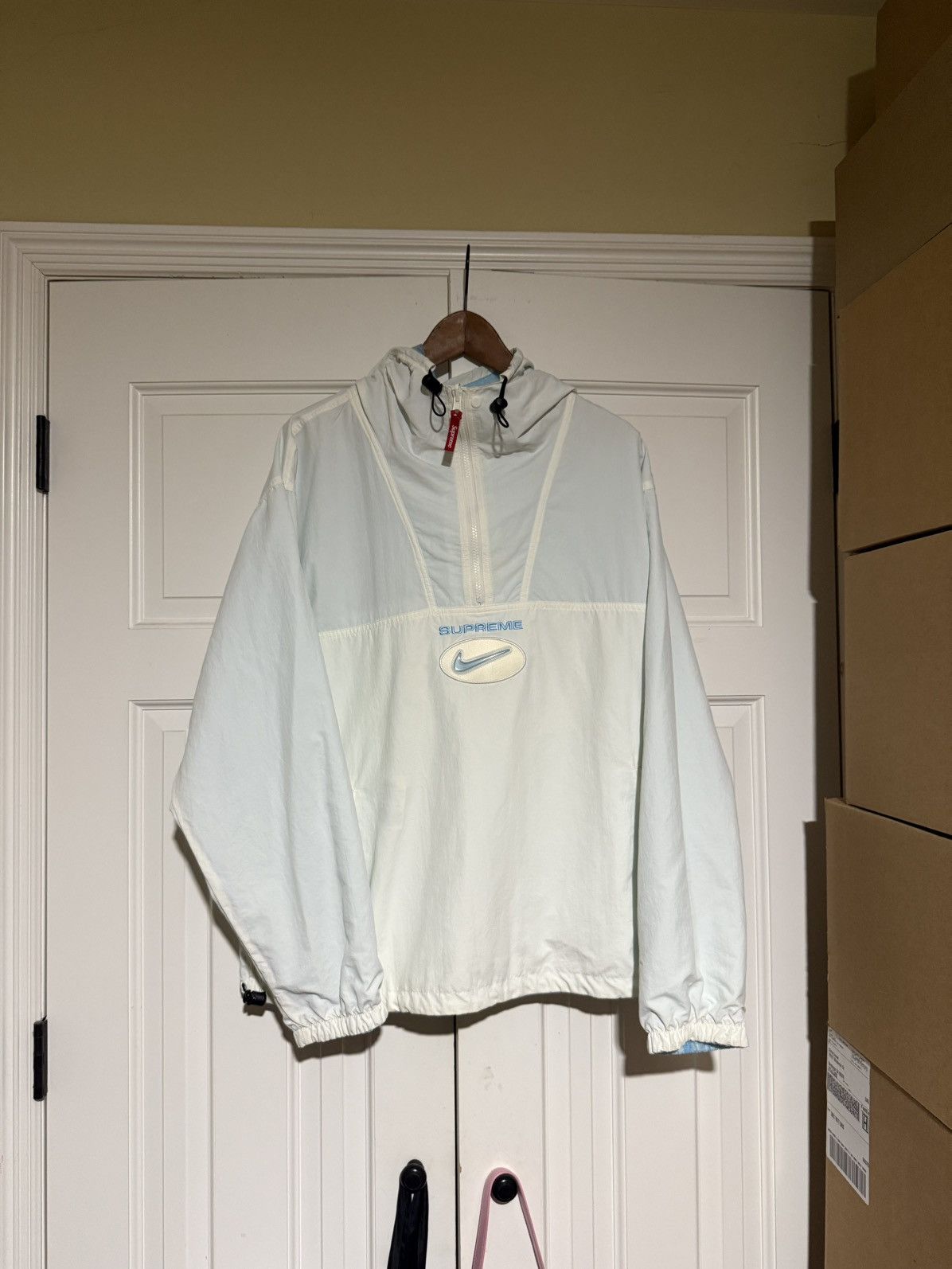 Nike × Supreme Supreme x Nike Jewel Reversible Ripstop Anorak White/Blue Size US L / EU 52-54 / 3 - 1 Thumbnail