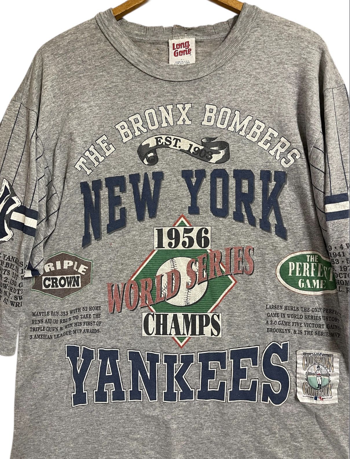 New York Yankees Vintage 80’s New York Yankees Baseball T shirt Thrashed XL Size US XL / EU 56 / 4 - 2 Thumbnail