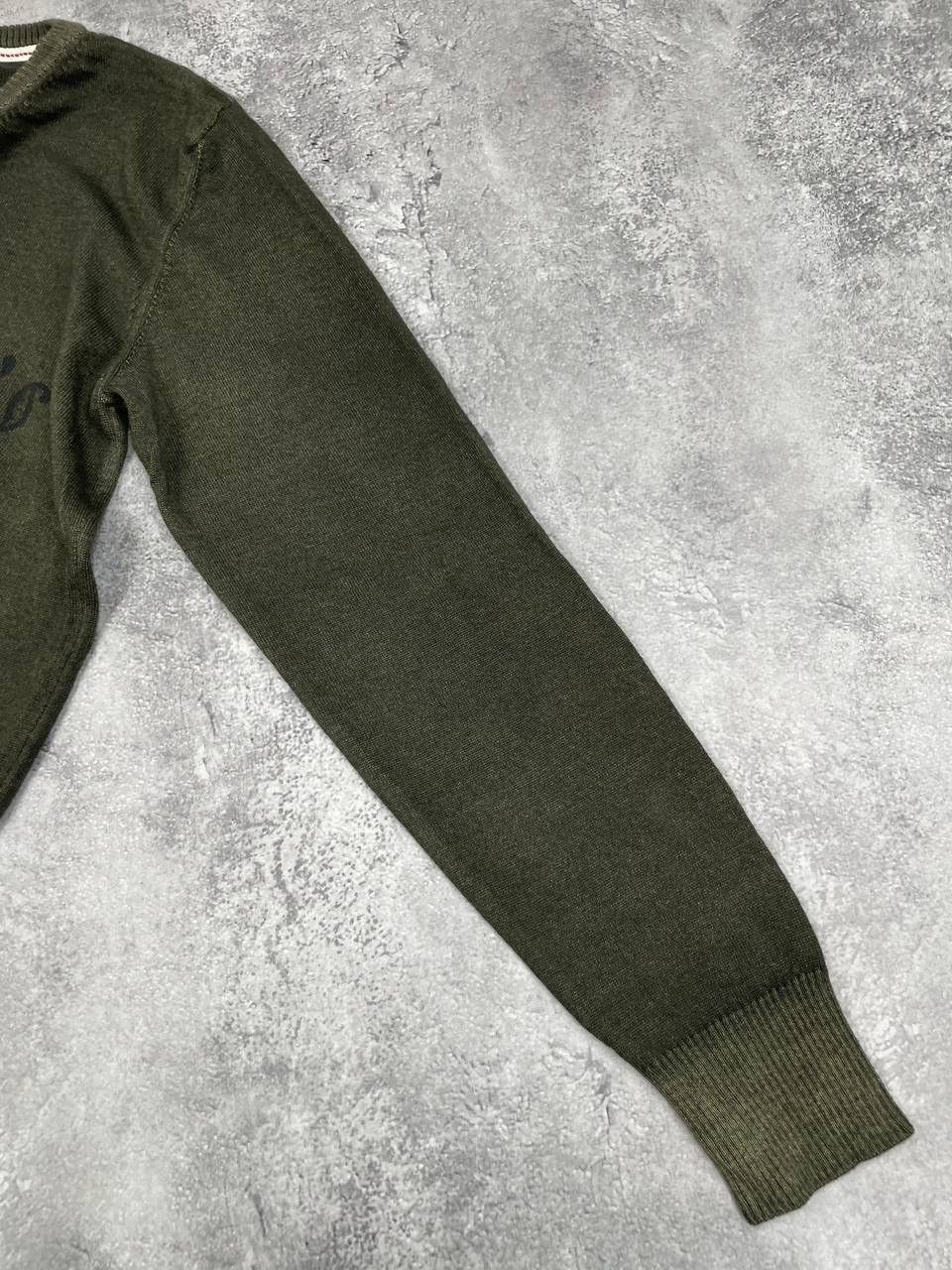 Armani Armani Jeans Vintage Men V-Neck Sweater Khaki Size M/L Size US M / EU 48-50 / 2 - 5 Thumbnail