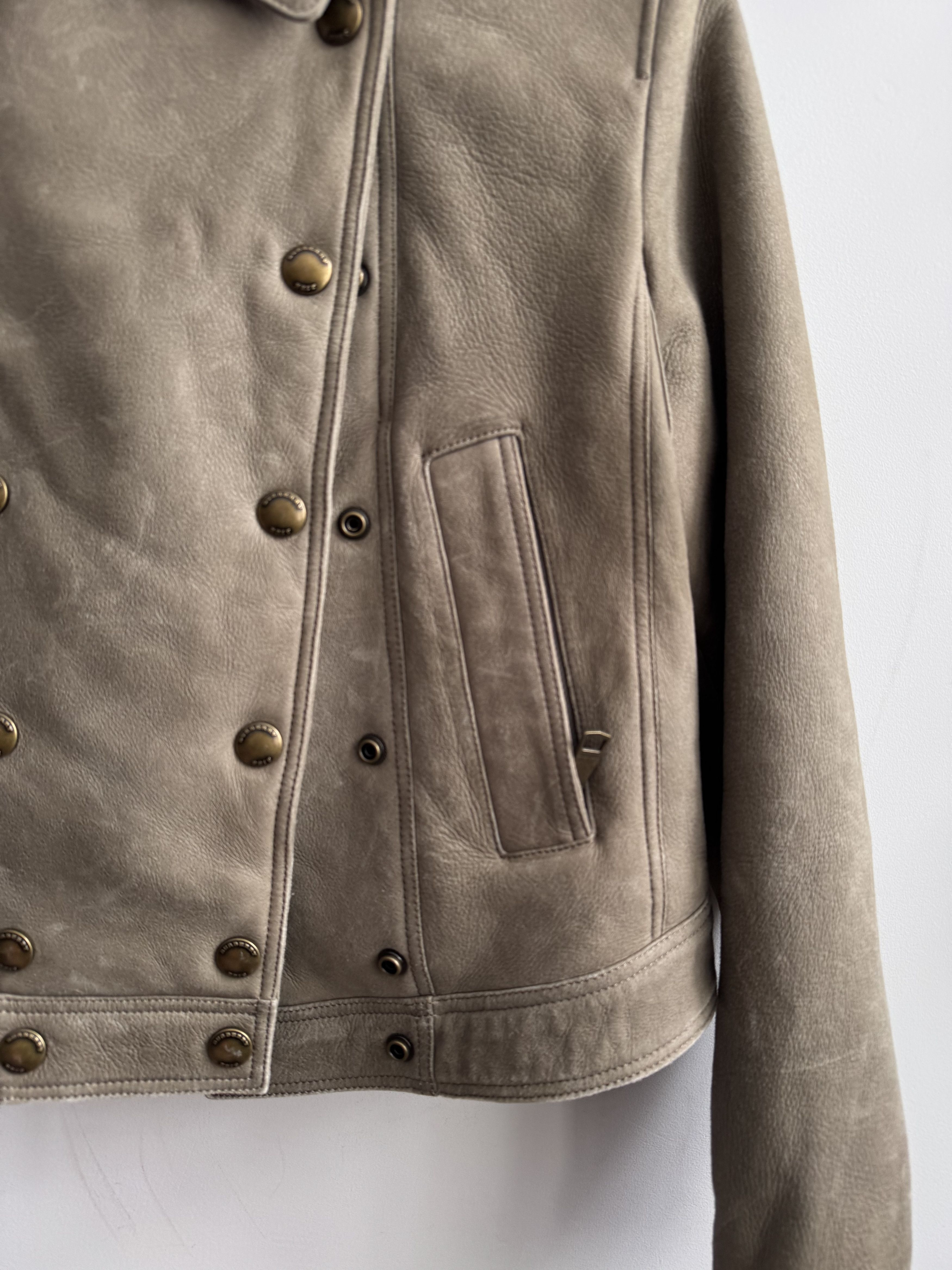 Burberry Burberry Shearling Leather Jacket Size US8 Eur 42 Size M / US 6-8 / IT 42-44 - 3 Thumbnail