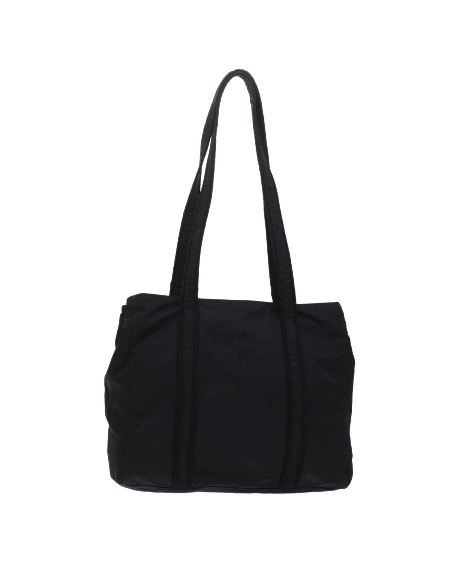 image of Prada Versatile Black Nylon Shoulder Bag, Women's