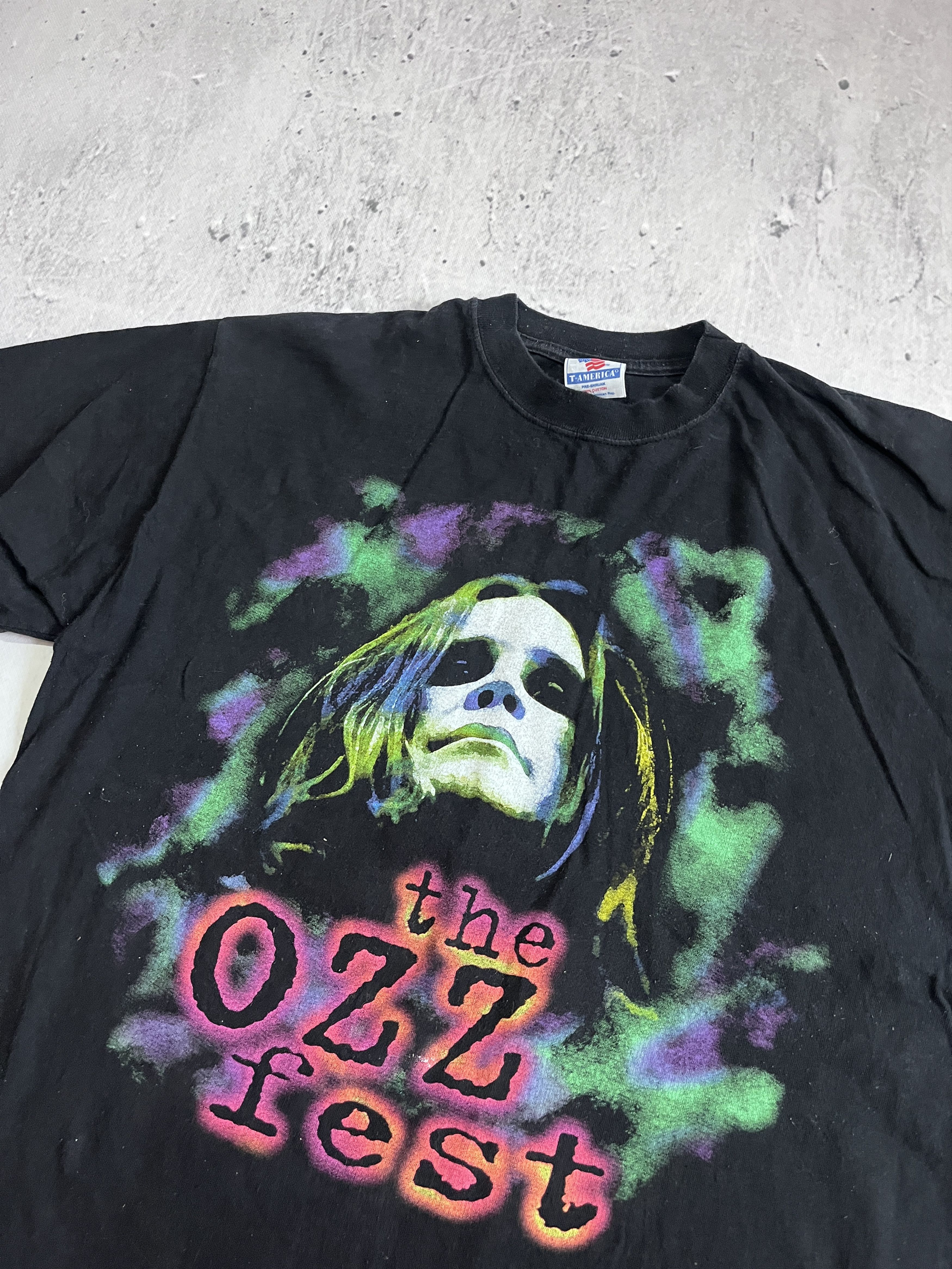 Band Tees THE OZZ FEST OZZY OSBOURNE 1997 BLACK TEE Size US XL / EU 56 / 4 - 1 Thumbnail