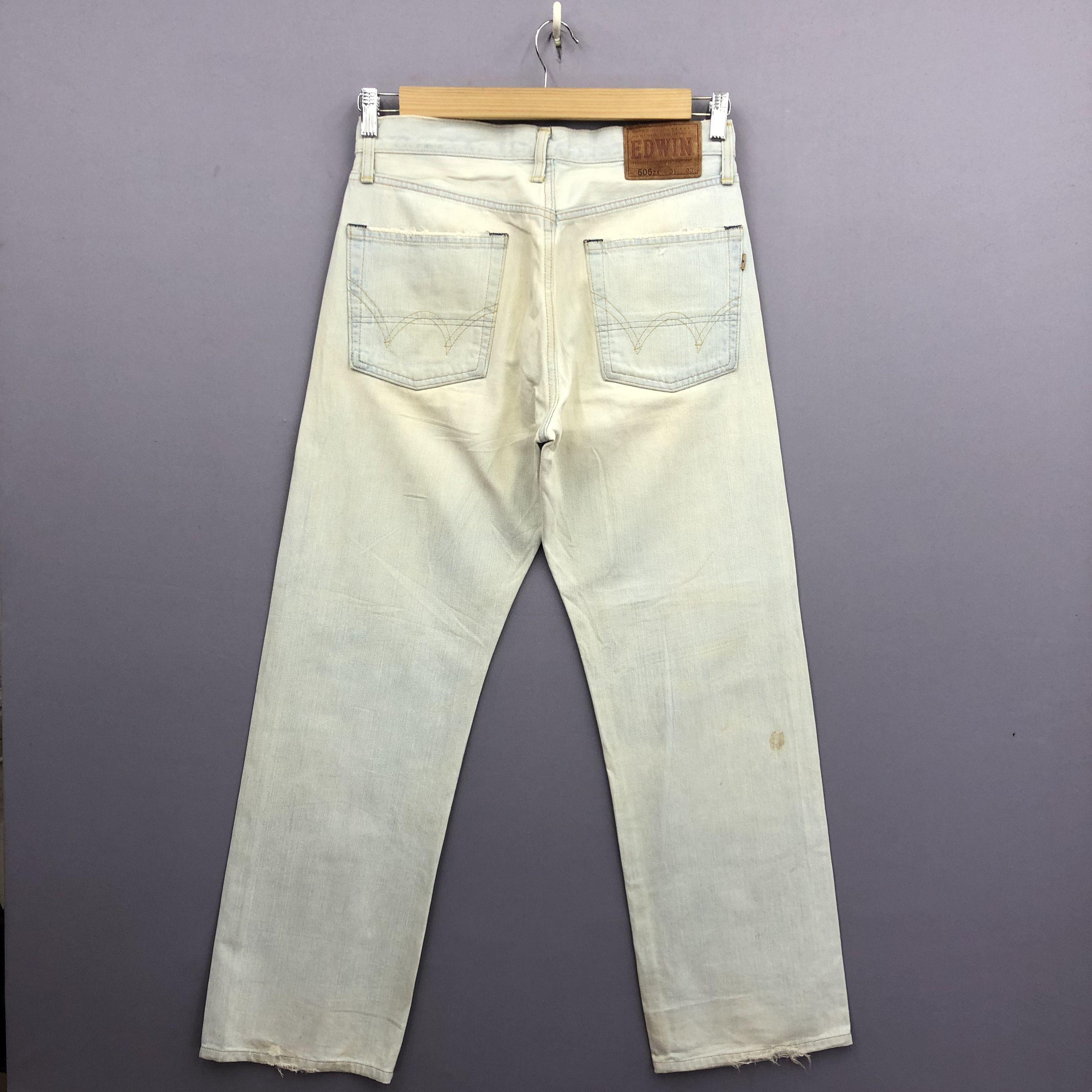 Edwin Vintage Edwin Sun Faded Selvedge Jeans Light Wash Denim Size US 32 / EU 48 - 2 Thumbnail
