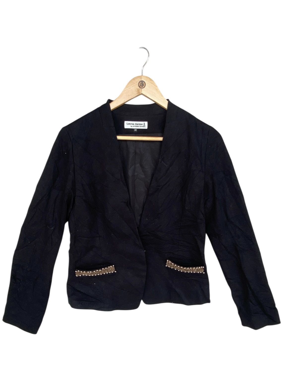 Other Vintage Limited Edition Blazer Black Pullover Jumper Size S Size S / US 4 / IT 40 - 1 Thumbnail