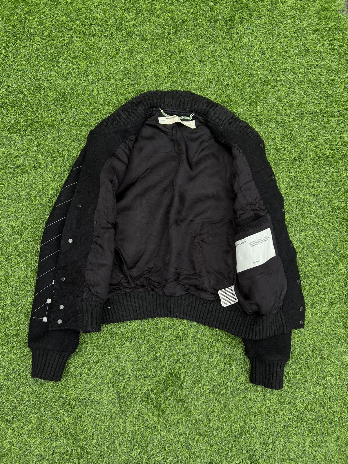 Off-White Off-White c/o Virgil FW20 (Black) Wool VarsityJacket- Large Size US M / EU 48-50 / 2 - 23 Thumbnail