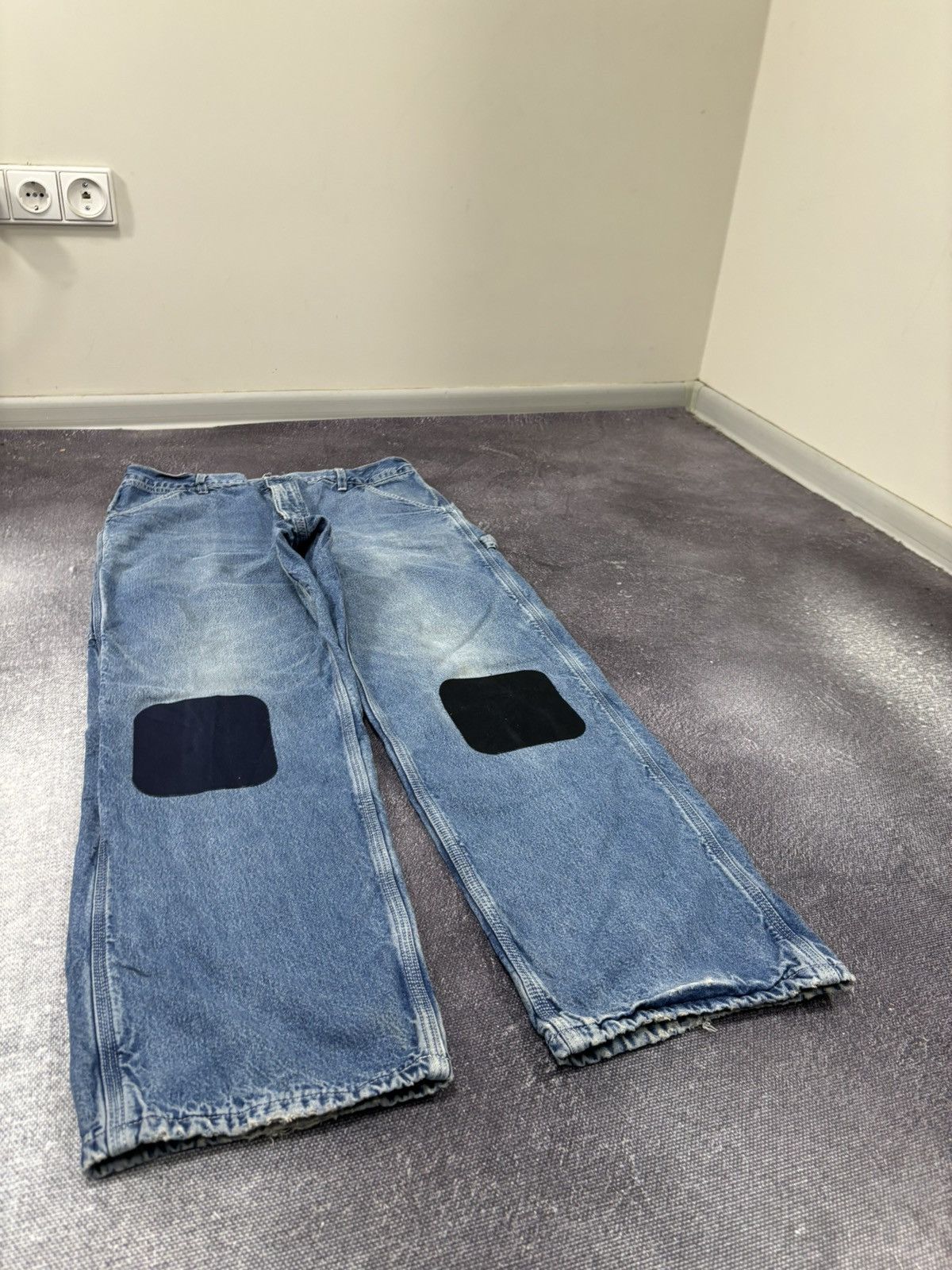 Carhartt Vintage 90s Carhartt USA Blue Insulated Denim Baggy Jeans Size US 36 / EU 52 - 10 Thumbnail