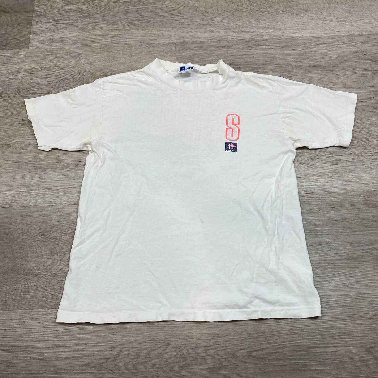 Vintage VTG 80s Sideout Sport Volleyball Faded Single Stitch Shirt L Size US L / EU 52-54 / 3 - 2 Thumbnail