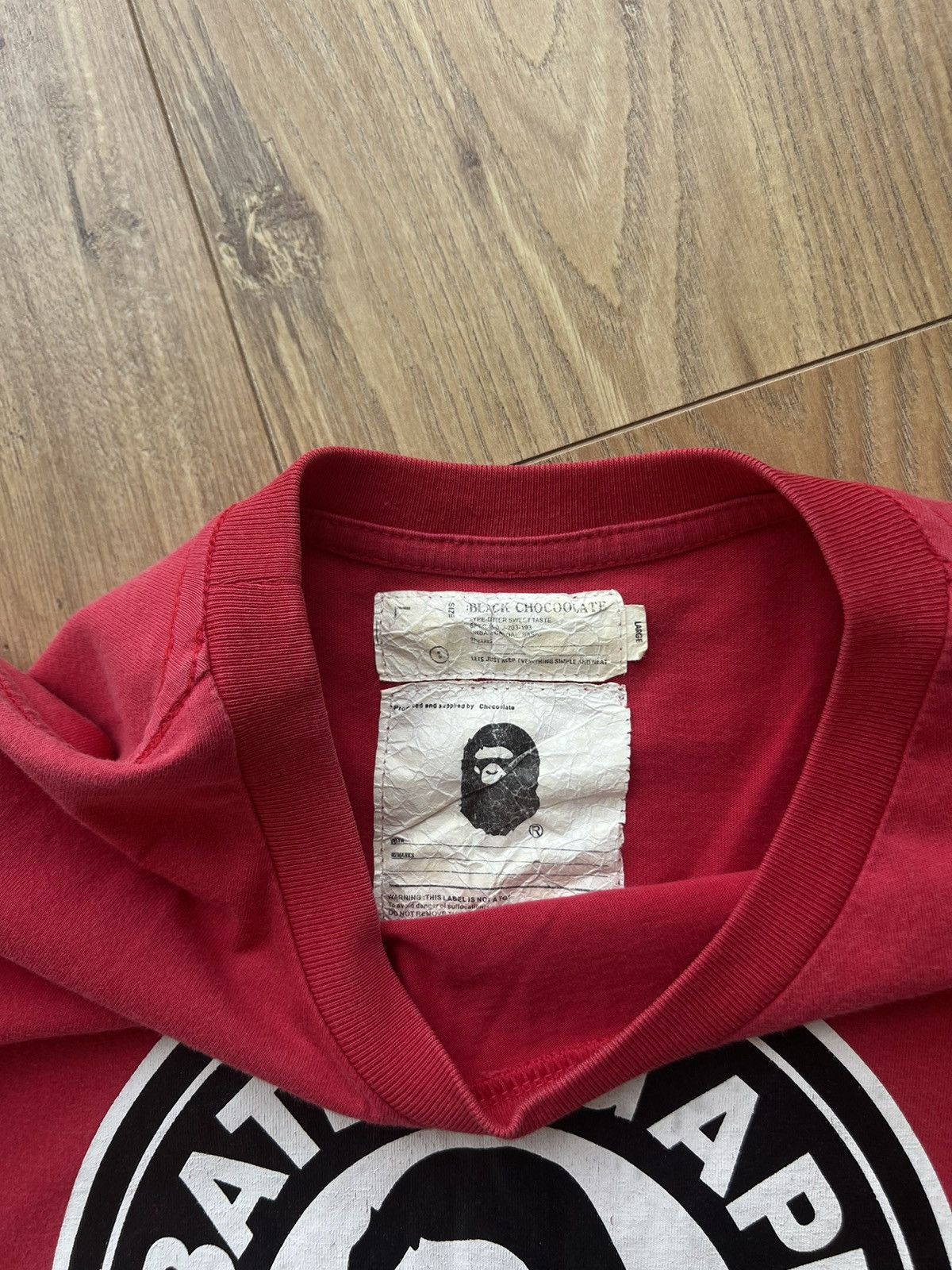 Bape Bape Black Chocoolate Ape Head Tee Size US L / EU 52-54 / 3 - 6 Thumbnail