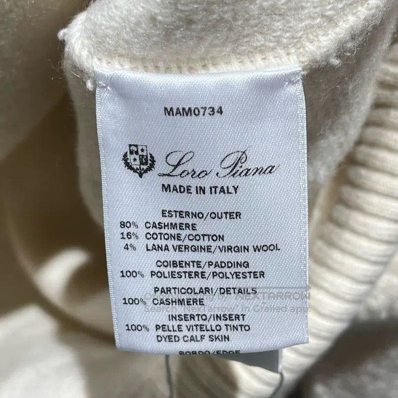 Loro Piana Loro Piana White Cashmere Half Zip Sweater Size XS / US 0-2 / IT 36-38 - 4 Thumbnail