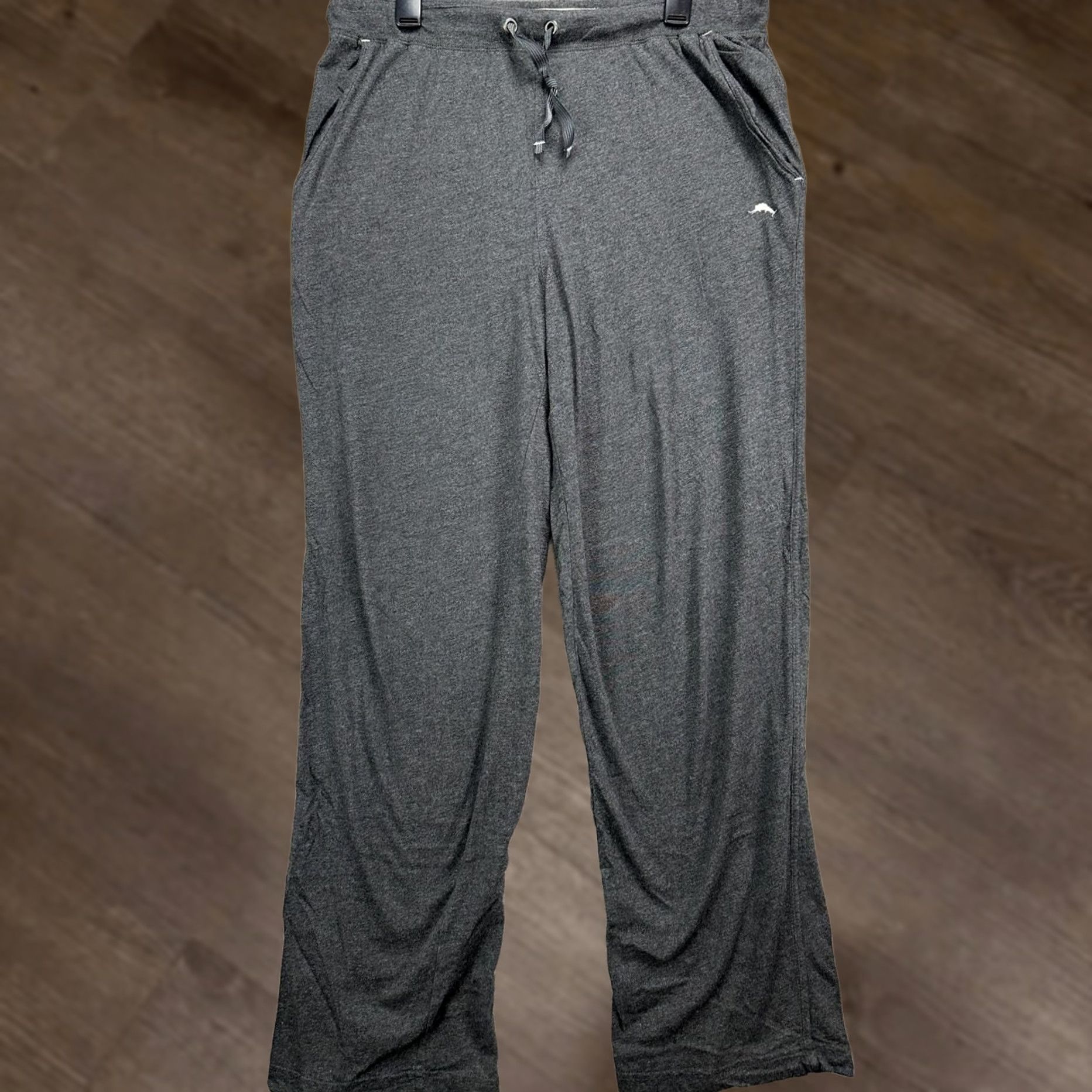 Tommy Bahama Tommy Bahama Pants Mens Large Grey Lounge Sweatpants Drawstring Pockets Lounge Pants Casual Activewear Walking Size US 33 - 1 Thumbnail