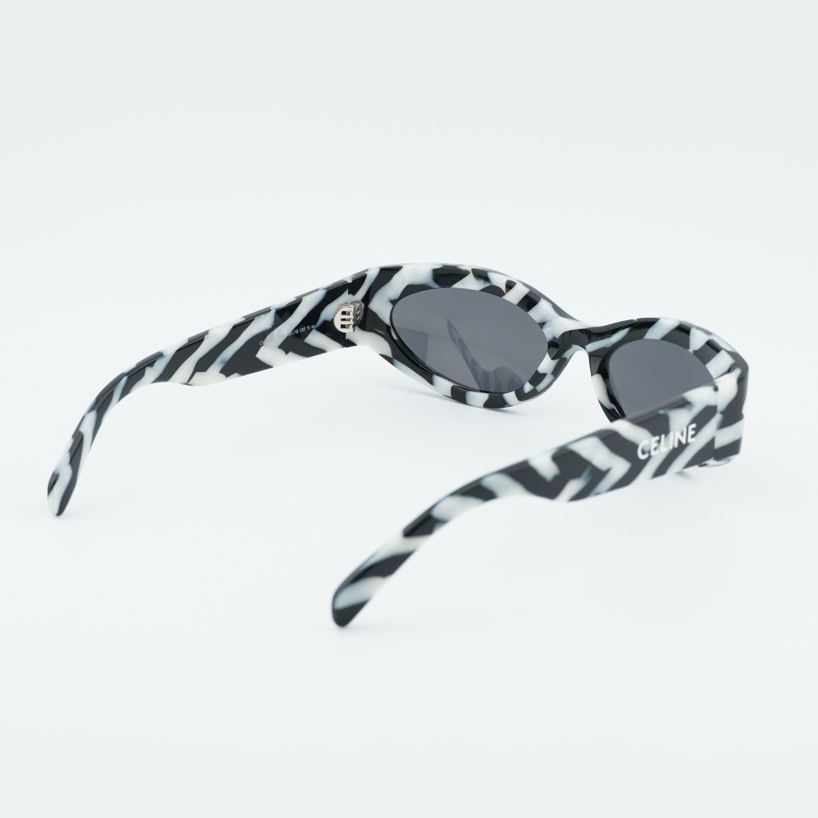 Celine Celine CL40288I 04A Sunglasses Black and White Zebra Cat Eye Size ONE SIZE - 3 Thumbnail
