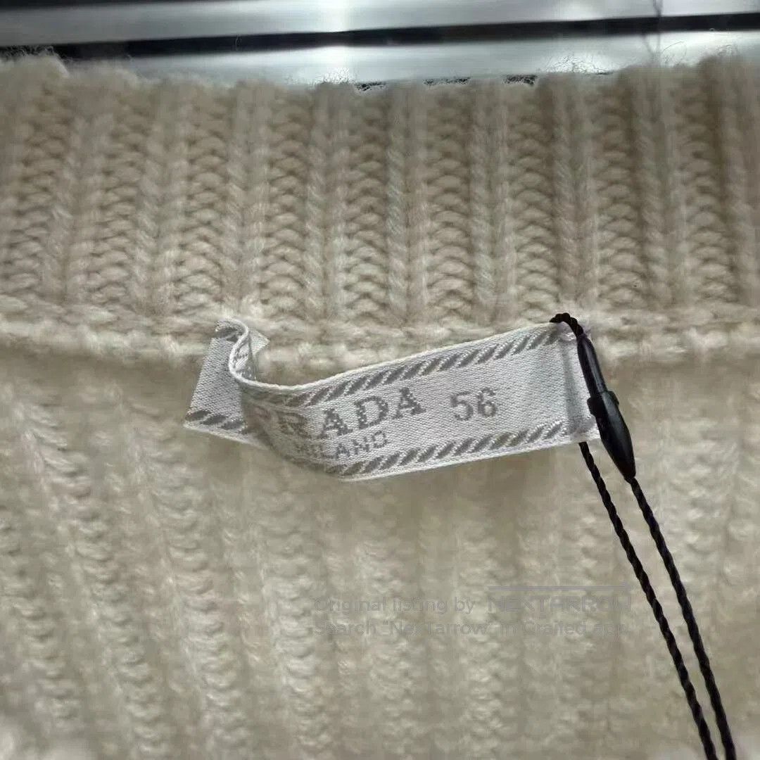 Prada Prada Slogan Cashmere Sweater. Size US XL / EU 56 / 4 - 2 Thumbnail
