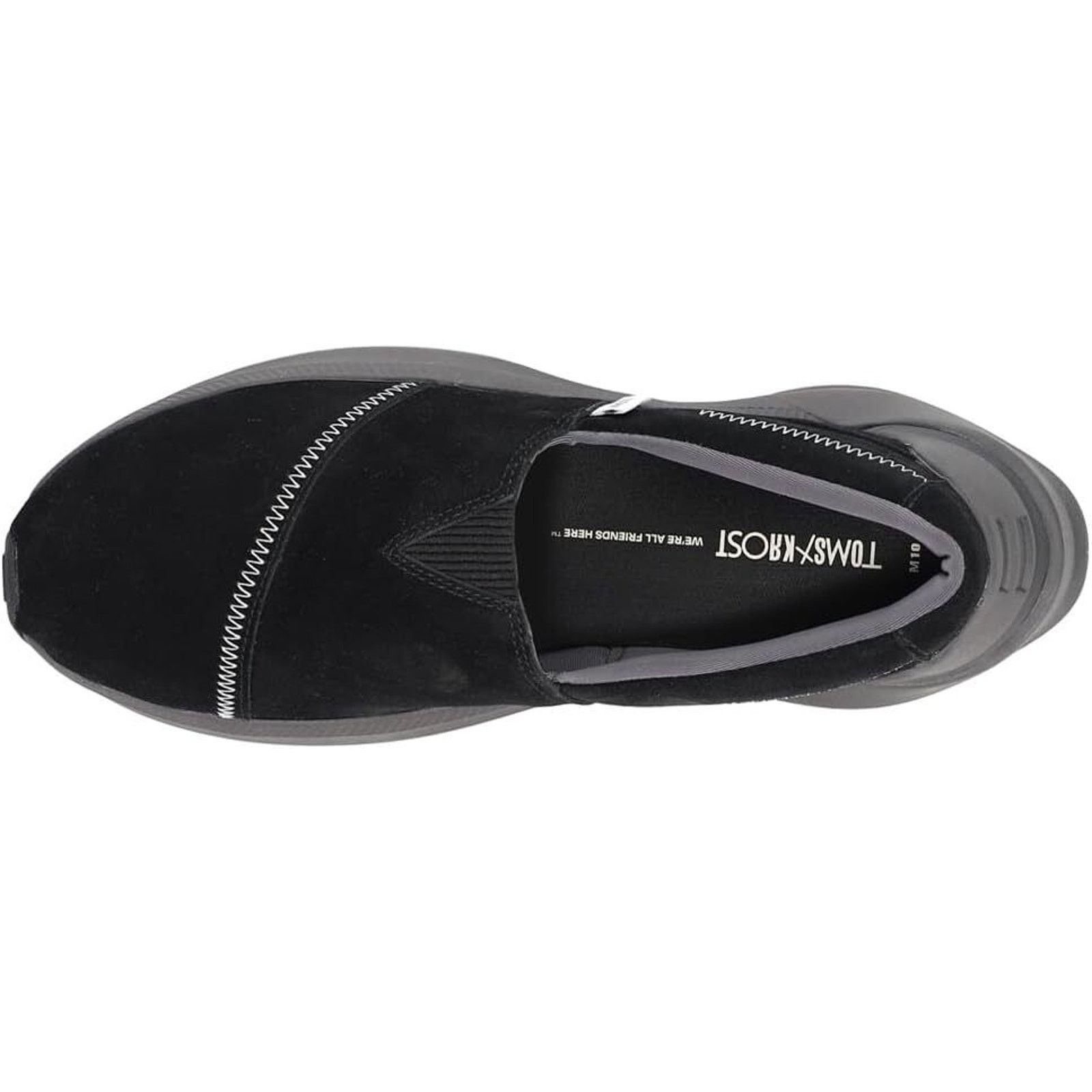 Toms TOMS Alpargata Gamma X KROST Slip On Sneakers Black Suede 11 Size US 11 / EU 44 - 4 Thumbnail