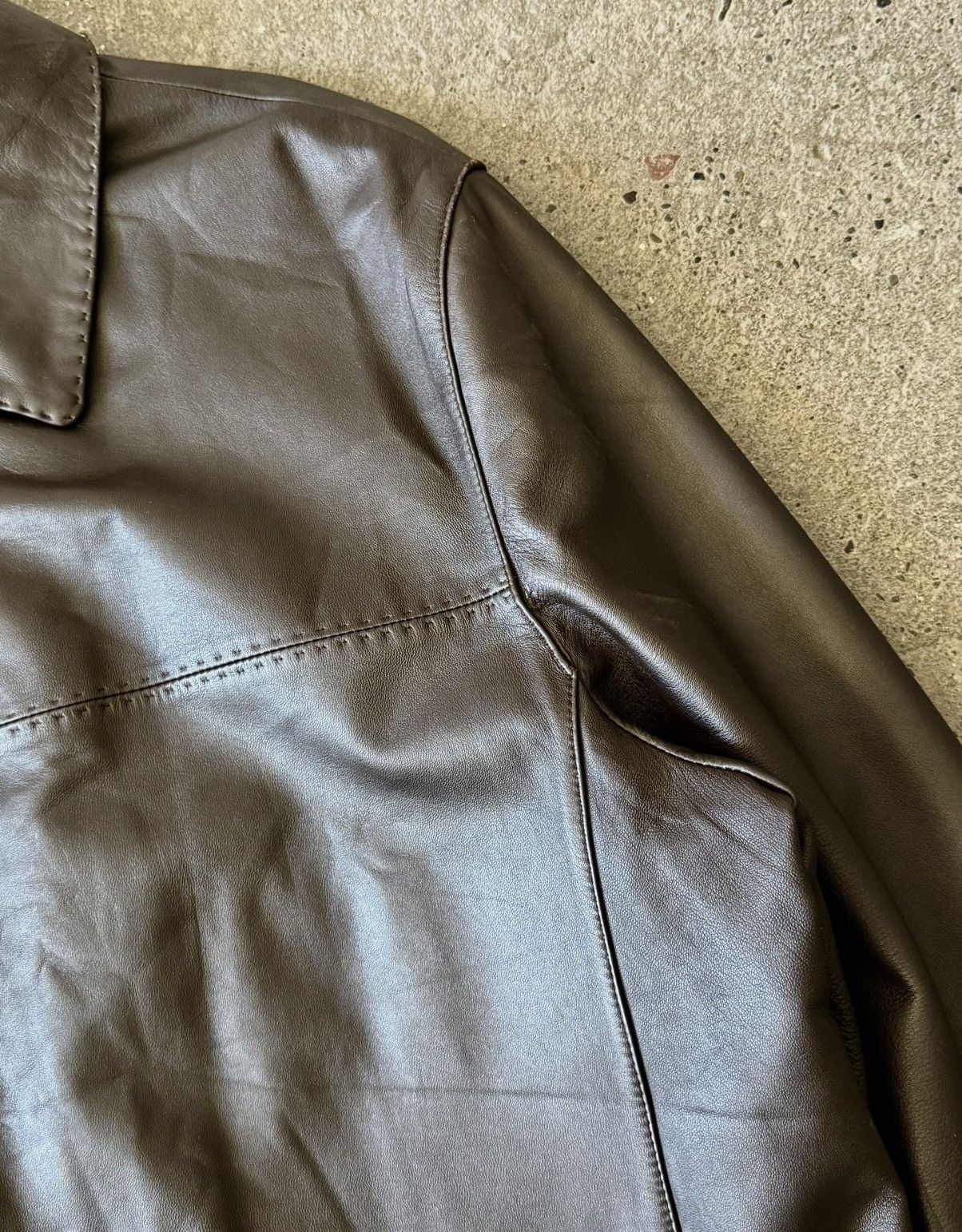 Balenciaga Balenciaga - 1997 - Nicolas Ghesquière -Zip Lambskin Leather Size US XXL / EU 58 / 5 - 3 Thumbnail