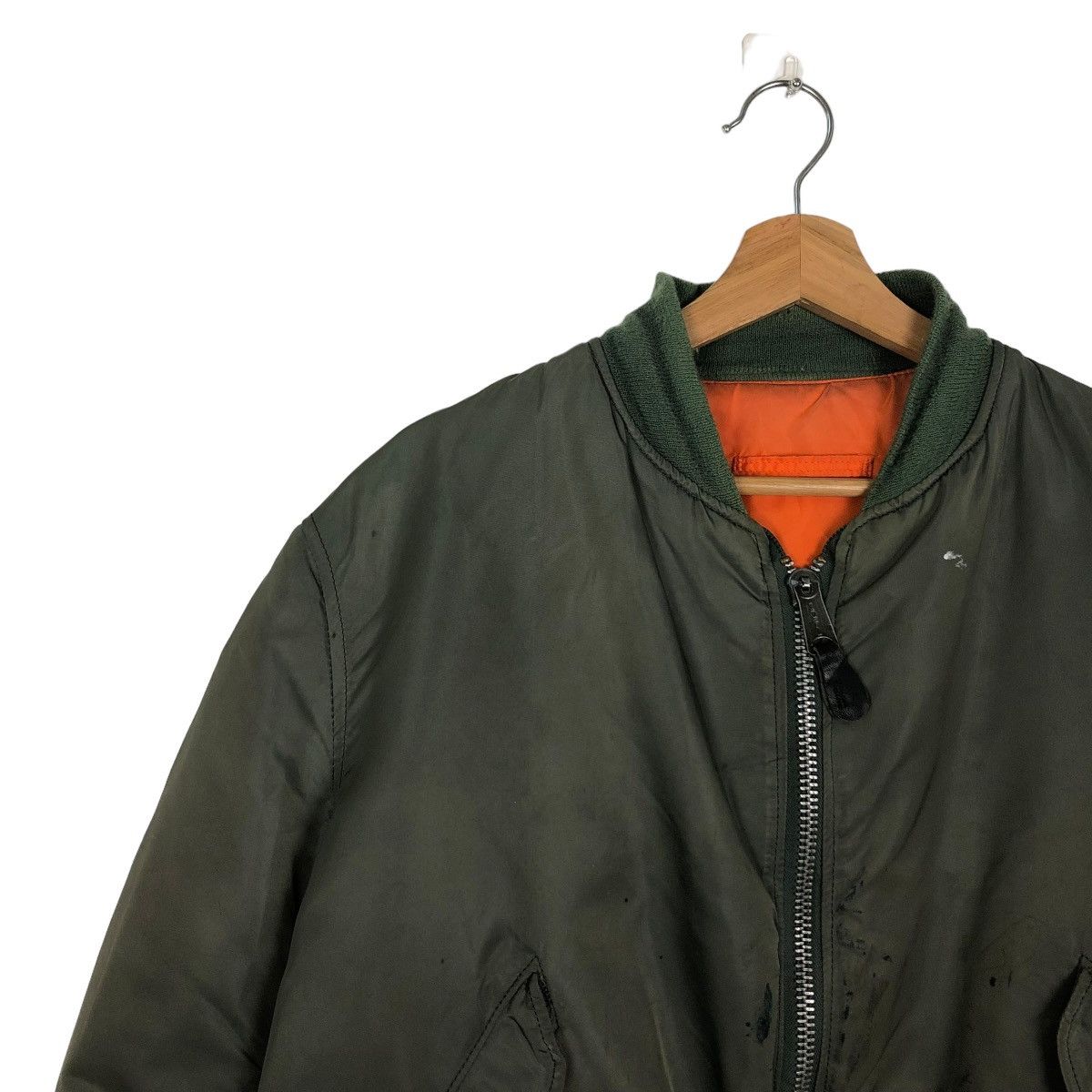 Alpha Industries 🔥VINTAGE MA-1 BOMBER JACKET REVERSIBLE APLHA INDUSTRIES USA Size US M / EU 48-50 / 2 - 6 Thumbnail