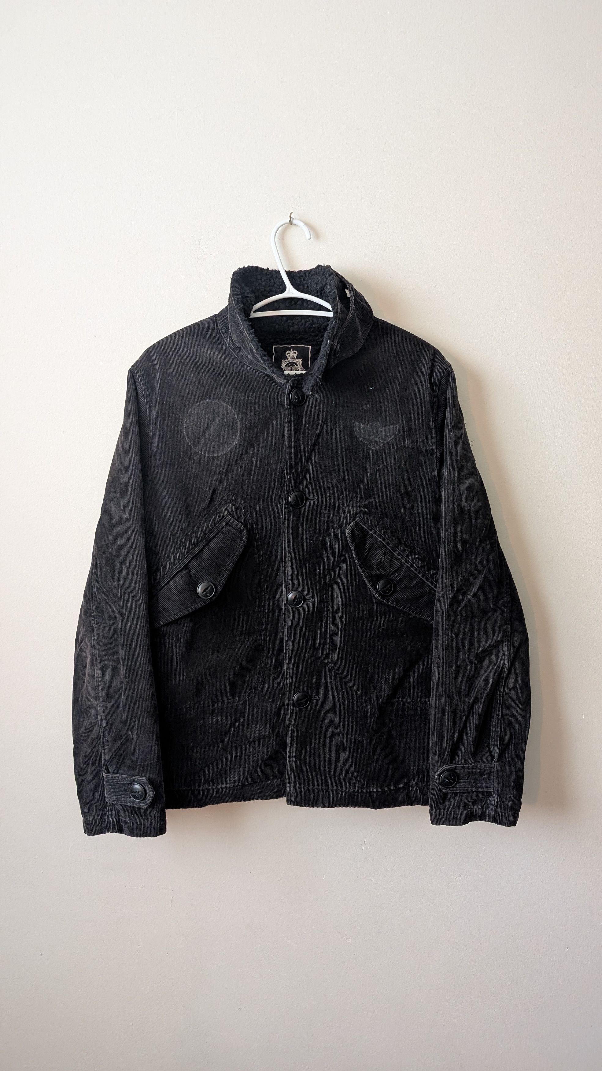Undercover Neighborhood Shearling Corduroy Military Deck Jacket Size US M / EU 48-50 / 2 - 1 Thumbnail