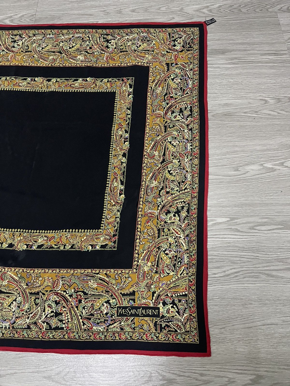 Yves Saint Laurent YSL jaquared silk scarves 80cm x 80cm Size ONE SIZE - 4 Thumbnail