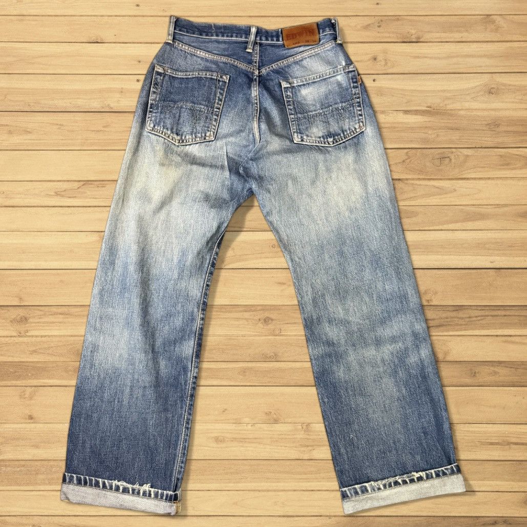 Edwin 🔥🇯🇵 Japanese Distressed Selvedge Edwin 505 Aging Faded Denim Size US 29 - 1 Thumbnail