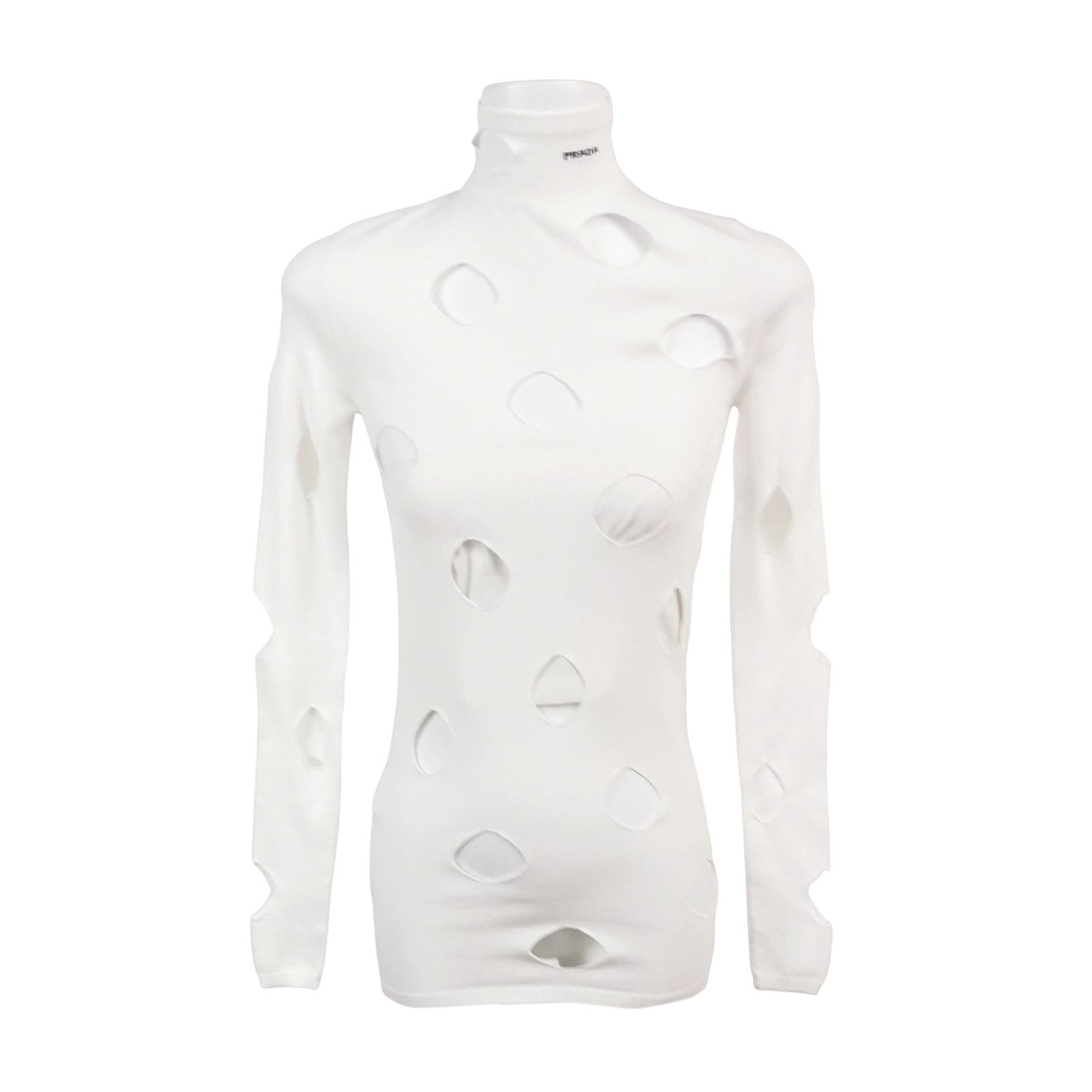 Prada Prada Cut-Out Viscose Long Sleeve Sweater Size 36 Size XS / US 0-2 / IT 36-38 - 1 Thumbnail
