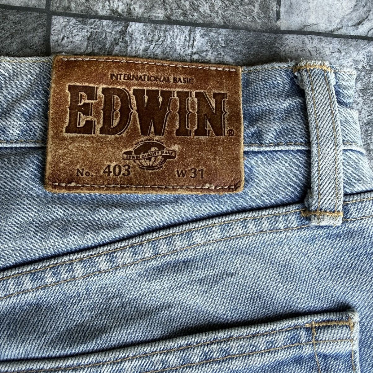 Edwin Vintage Edwin Faded Blue Denim Jean Pants W32 Size US 32 / EU 48 - 13 Thumbnail