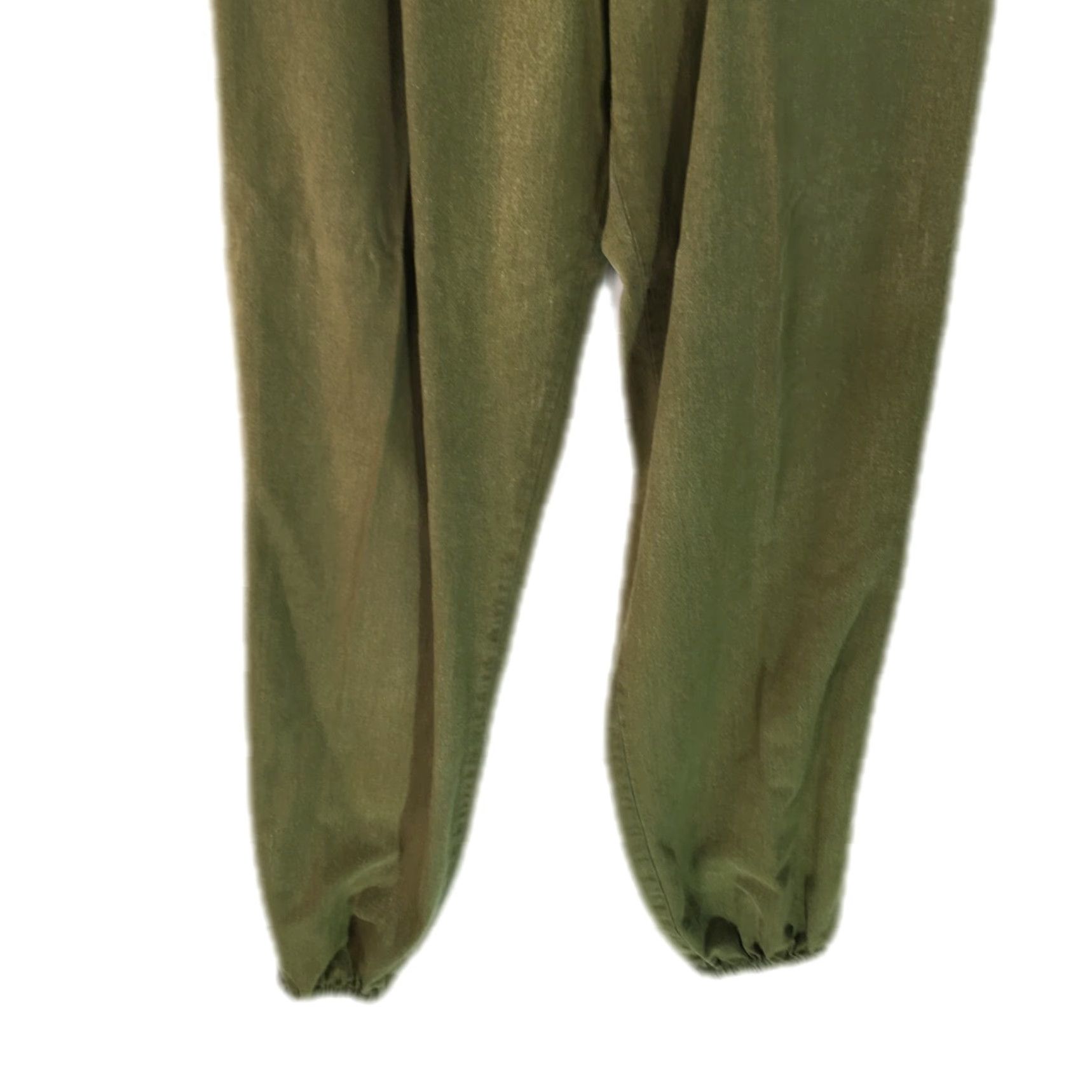 Vintage VINTAGE Smiths Utility Joggers Womens Size 30 Forest Green Casual Elastic Waist High Rise 30X32 Mens Size 30" / US 8 / IT 44 - 4 Thumbnail