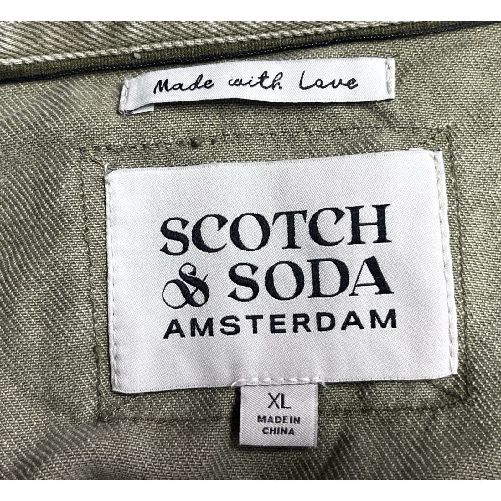 Scotch & Soda Scotch & Soda Oversized Boxy Button up Army Green Floral Utility Jacket XL Unisex Adults Man/Women - Floral, Utility, Casual Jacket Size XL / US 12-14 / IT 48-50 - 6 Thumbnail