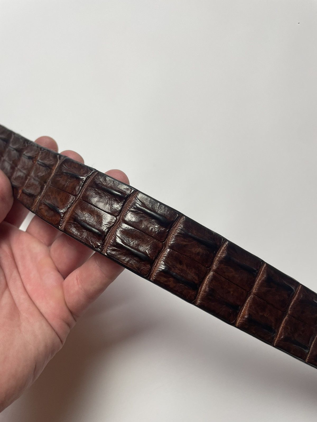Genuine Leather × Hysteric Glamour Henry Bucks Australia Saltwater Crocodile Leather Belt Size ONE SIZE - 4 Thumbnail