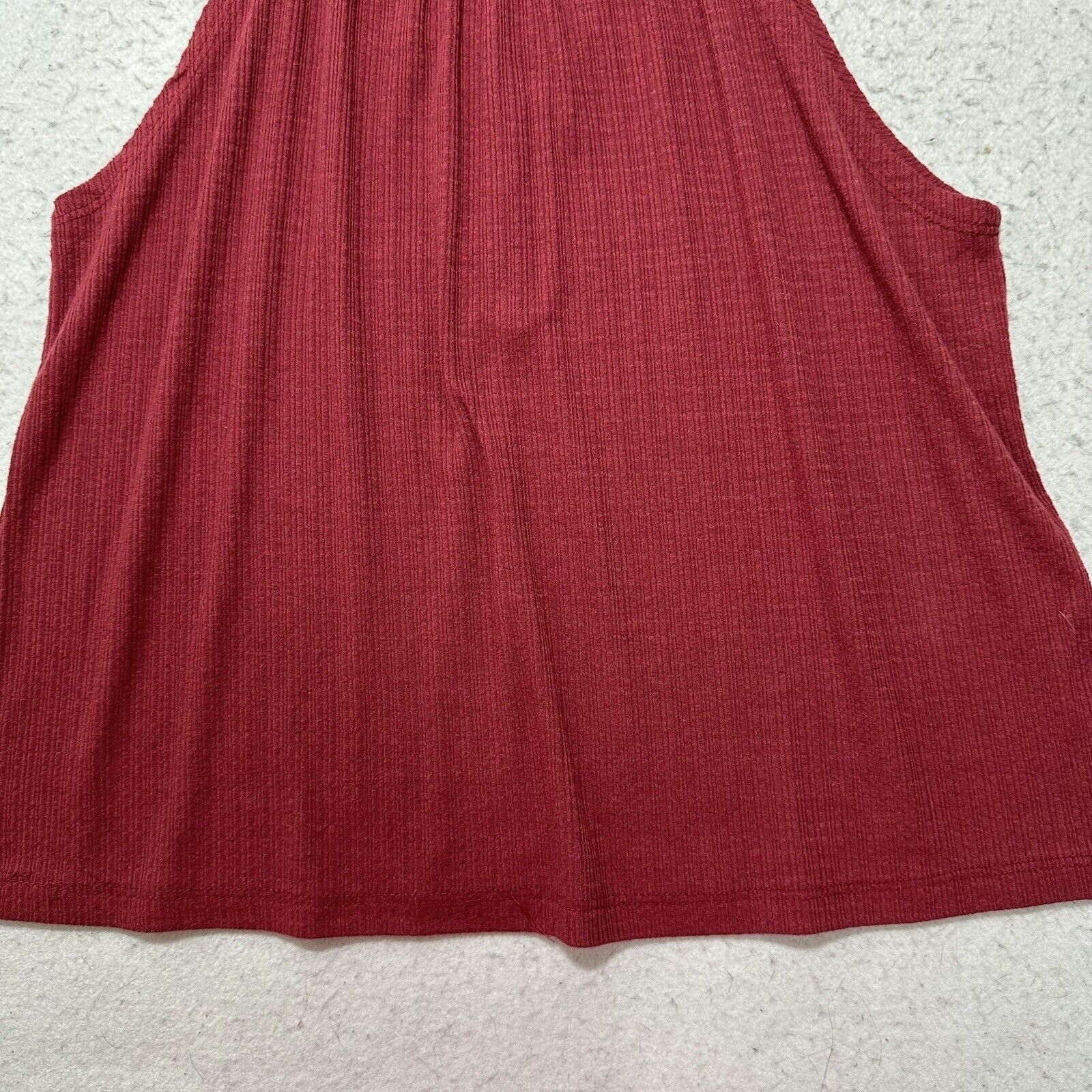 Other Tiny Willow M/L Halter V-Neck Tank Top Maroon Red Blouse Size L / US 10 / IT 46 - 11 Thumbnail