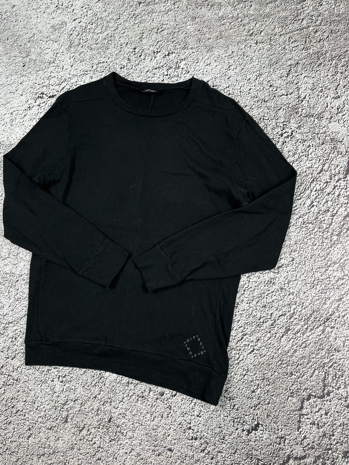 Diesel Vintage Y2K Diesel logo asymmetric Sweatshirt streetwear S Size US S / EU 44-46 / 1 - 3 Thumbnail