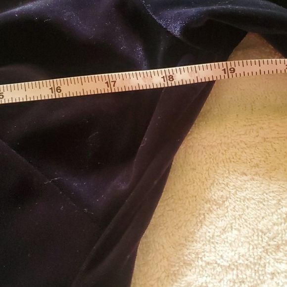 Vintage Connected Apparel Navy Blue Velour Vneck Event Accented Midi Size XL / US 12-14 / IT 48-50 - 9 Thumbnail