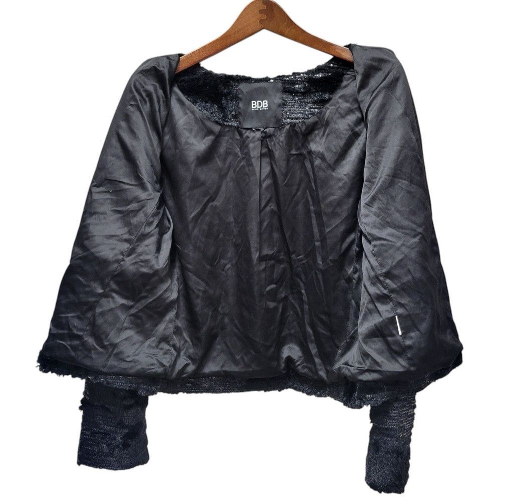 Buffalo David Bitton BDB Buffalo David Bitton Womens Medium Black Faux Fur Sequin Size L / US 10 / IT 46 - 4 Thumbnail
