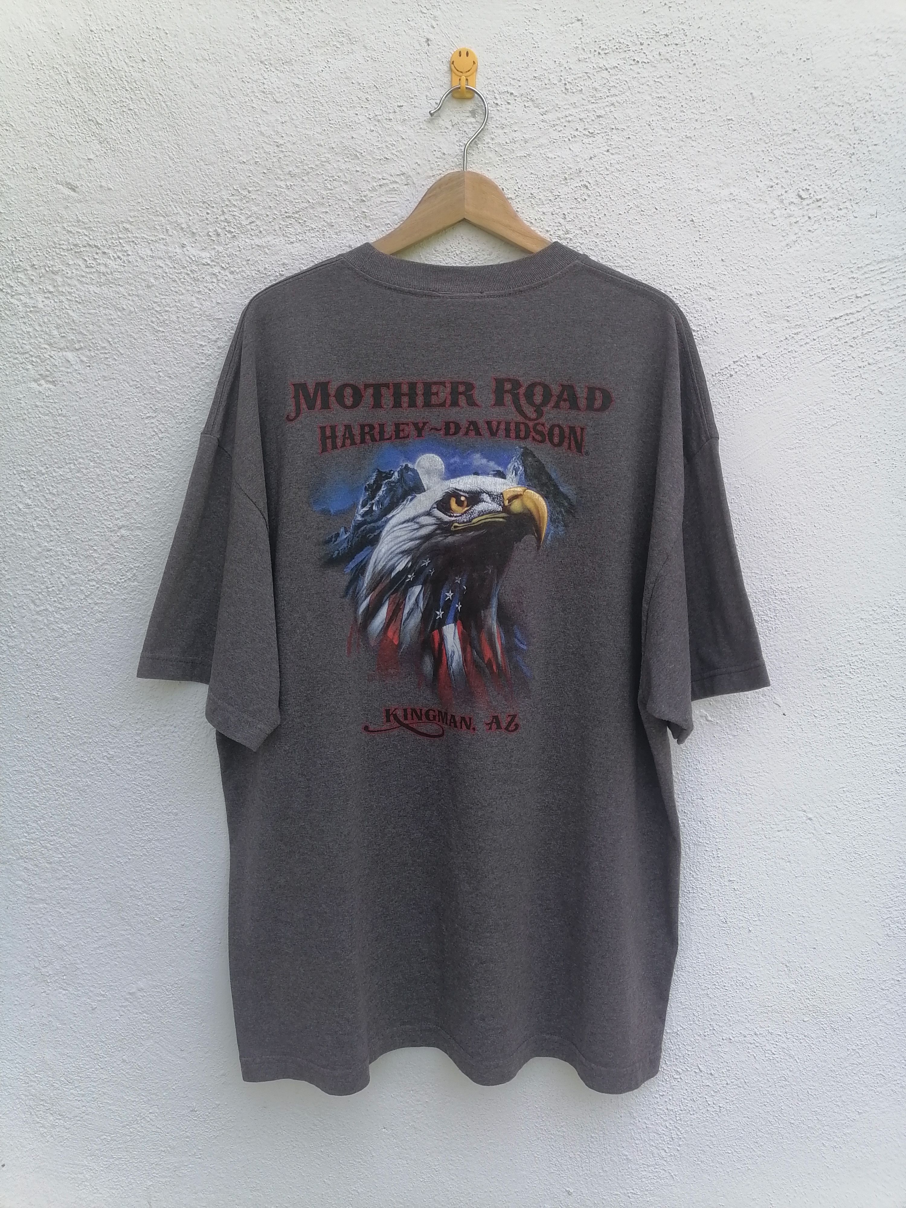 Harley Davidson × Vintage Vintage Harley Davidson Motorcycle Eagle T-shirt Size US XXL / EU 58 / 5 - 1 Thumbnail