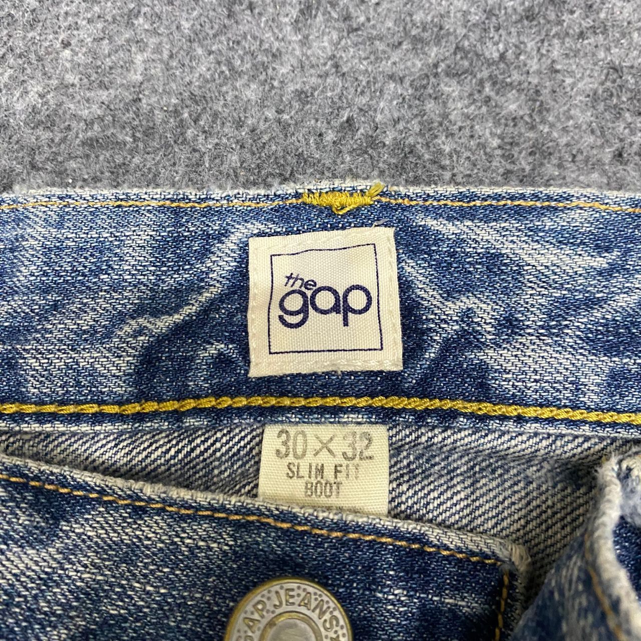 If Six Was Nine Flare Vintage The Gap Distressed Denim Size US 31 - 14 Thumbnail