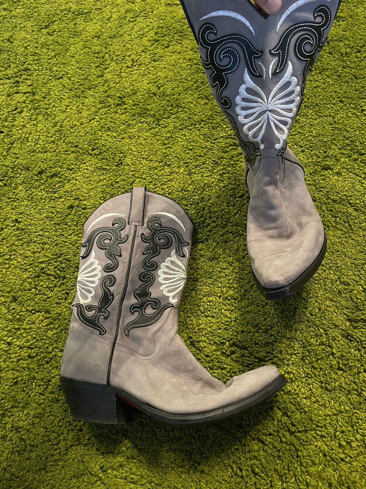 Cowboy Equipment × Designer × Genuine Leather Tony Mora western cowboy leather boots Size US 7 / EU 40 - 7 Thumbnail