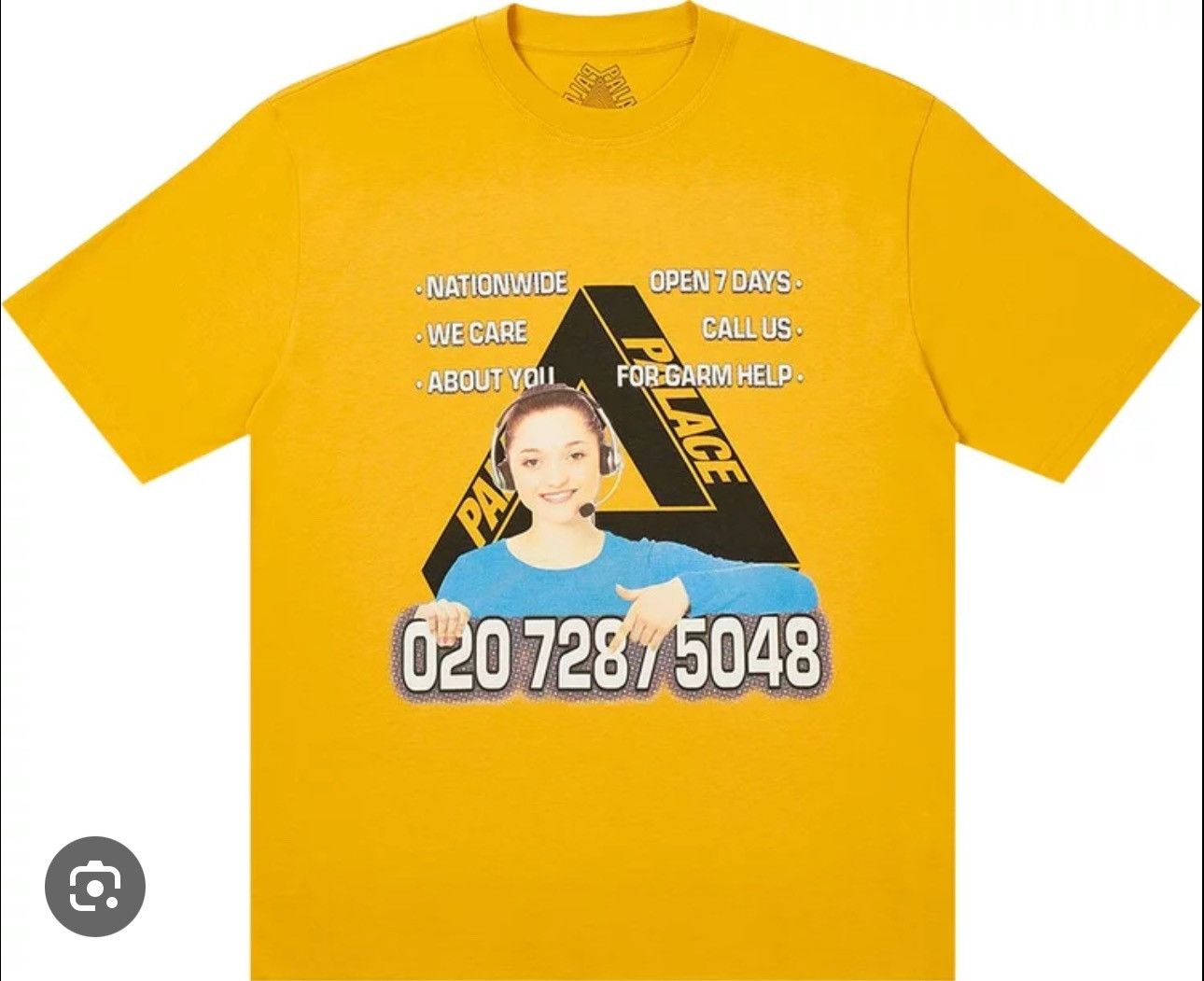 Palace Palace Bell Man T- Shirt (Camel) Size US XL / EU 56 / 4 - 2 Thumbnail