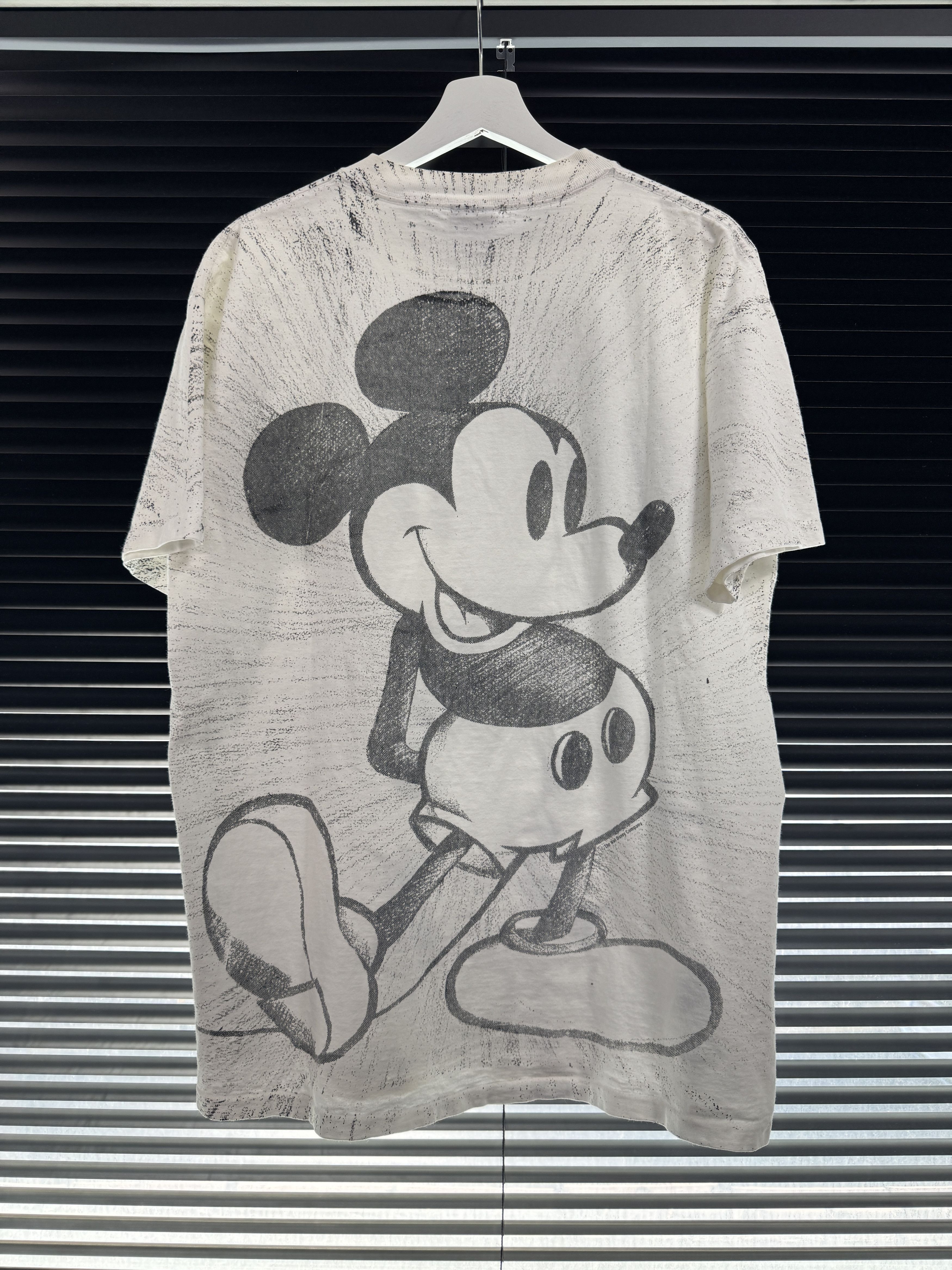 Vintage Vintage 90s Mickey Mouse Sketches AOP Shirt Size US XL / EU 56 / 4 - 2 Thumbnail