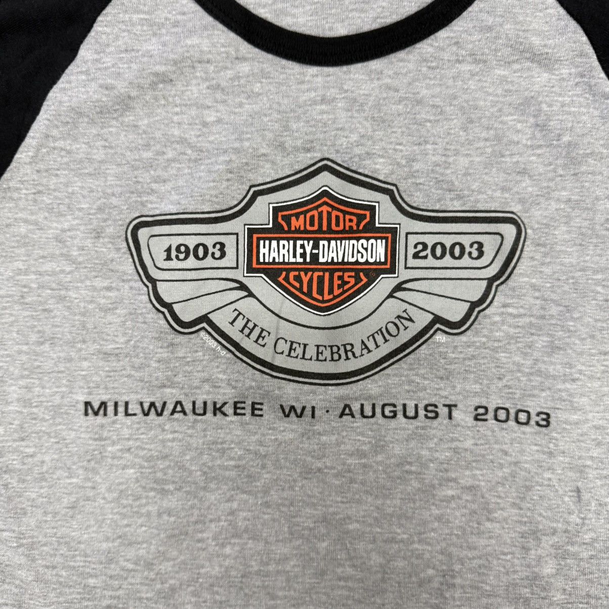 y2k vintage Harley Davidson baby tee
