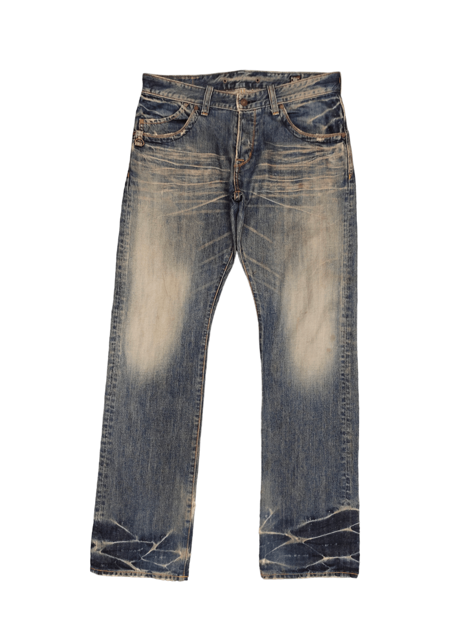 Undercover Japanese Brand Bartack Clawmark Denim Jeans Streetwear Size US 35 - 1 Thumbnail