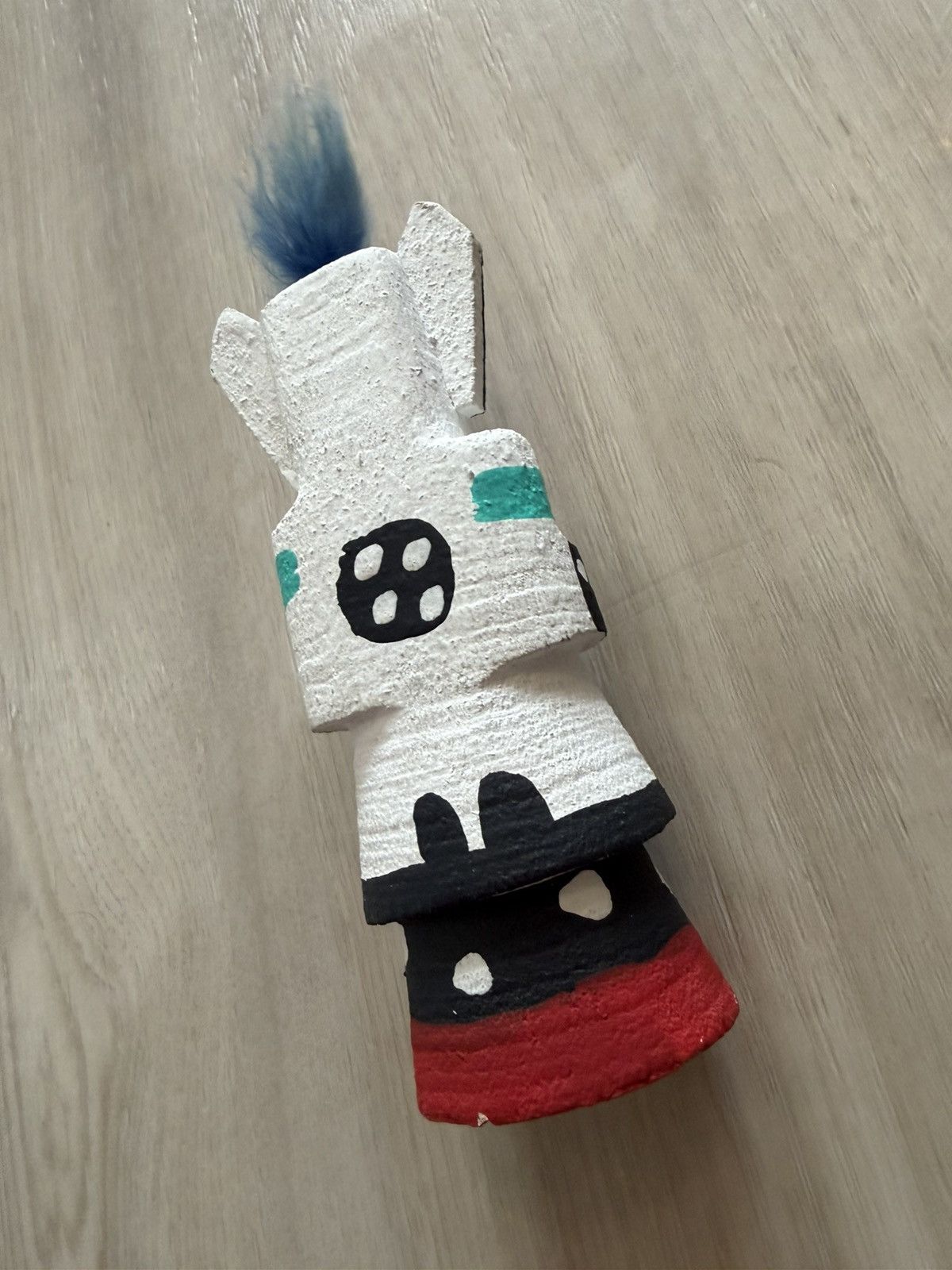 Vintage Vintage Native American Wolt “White Wolf” Kachina Doll Size ONE SIZE - 4 Thumbnail
