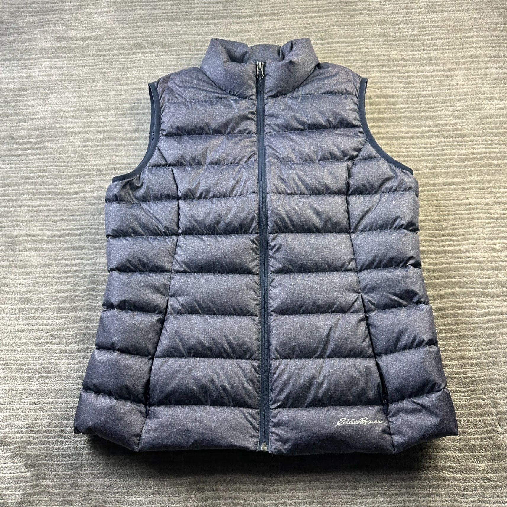 Eddie Bauer Eddie Bauer Vest Puffer Blue 650 Down Fill Large Womens Regular Pockets Zip Size L / US 10 / IT 46 - 2 Thumbnail