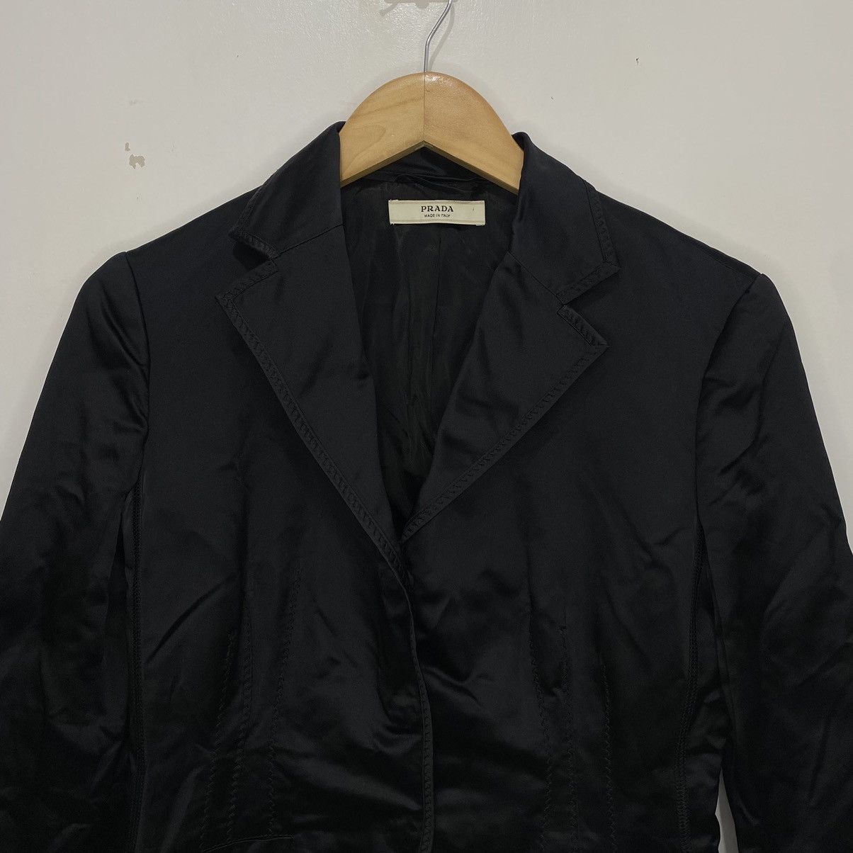 Prada Prada Silk Cropped Blazer Size XS / US 0-2 / IT 36-38 - 3 Thumbnail