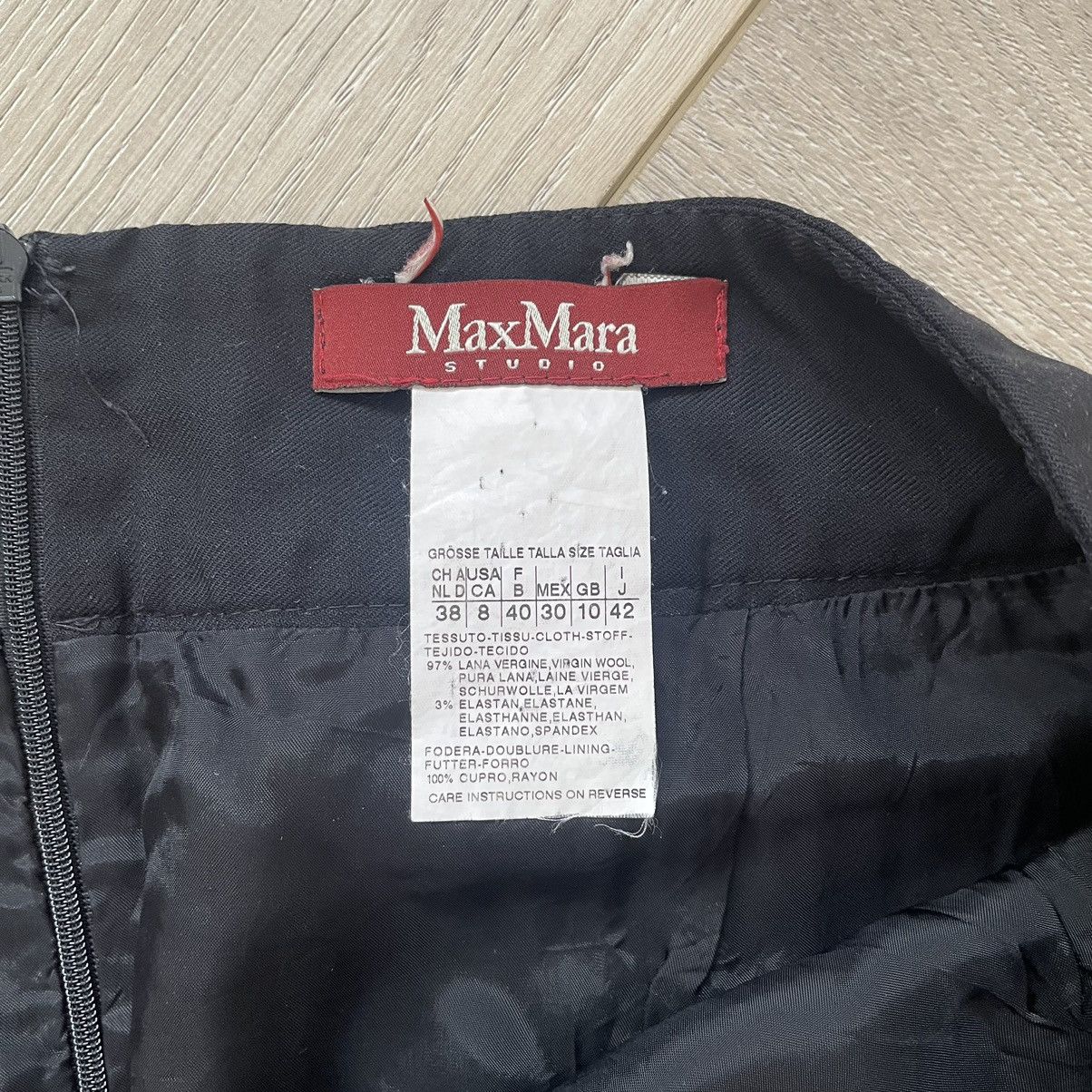 Max Mara MaxMara Studio Black Midi Skirt Size 28" / US 6 / IT 42 - 4 Thumbnail